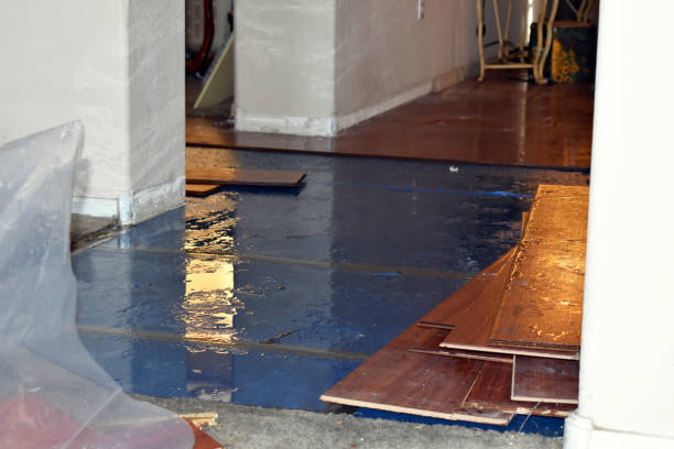 Professional Storm Water Damage Restoration technician working in Hawthorne, NJ